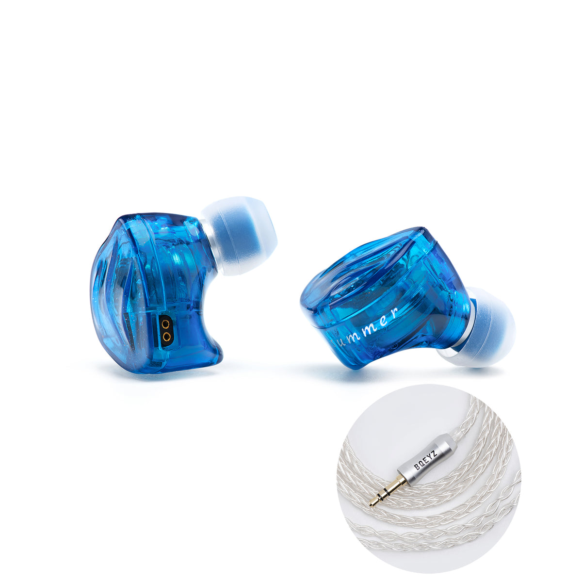 Blue BQEYZ Summer HiFi IEM Earphone with Cable 3.5mm