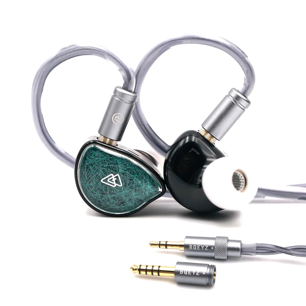 BQEYZ NI HiFi IEM Earphones - Black & Green Design for HiFi Audio