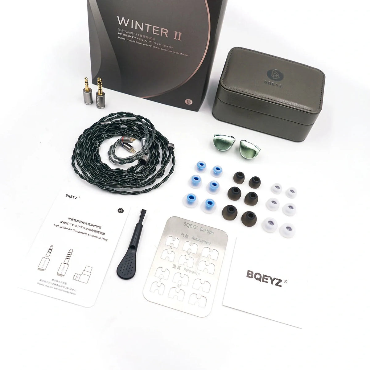 BQEYZ Winter2 IEM HiFi Earphone Packaging & Accessories