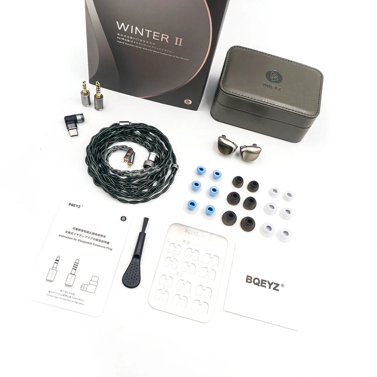 BQEYZ Winter2 IEM HiFi Earphone Packaging Detail