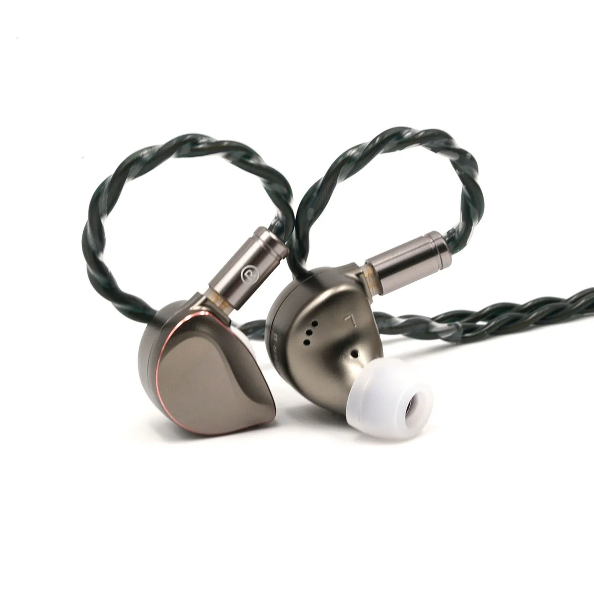 BQEYZ Winter2 IEM HiFi Earphone Brown Color Wearing