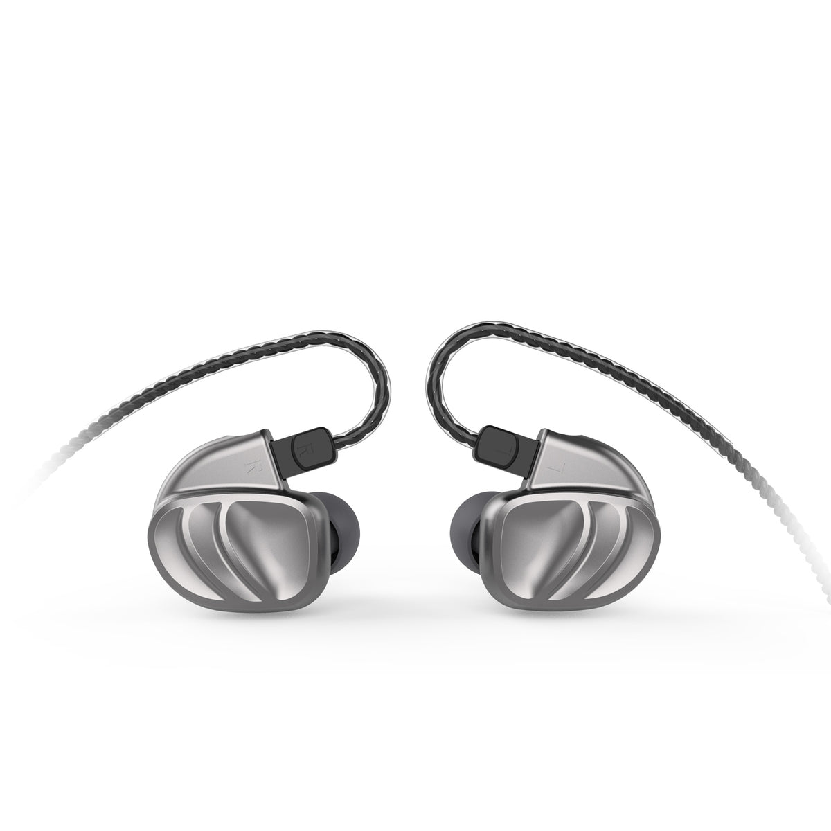 Silver BQEYZ KC2 HiFi IEM Earphone Worn Style