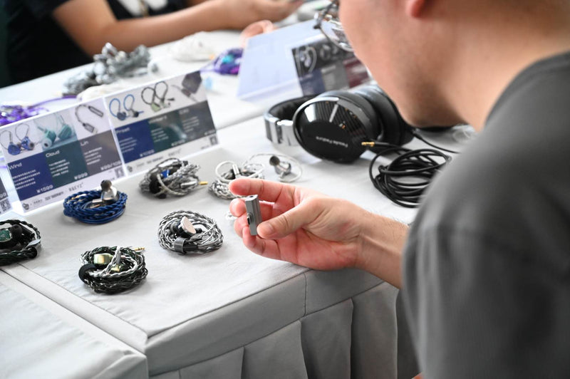 BQEYZ booth at an audio exhibition, May 2026