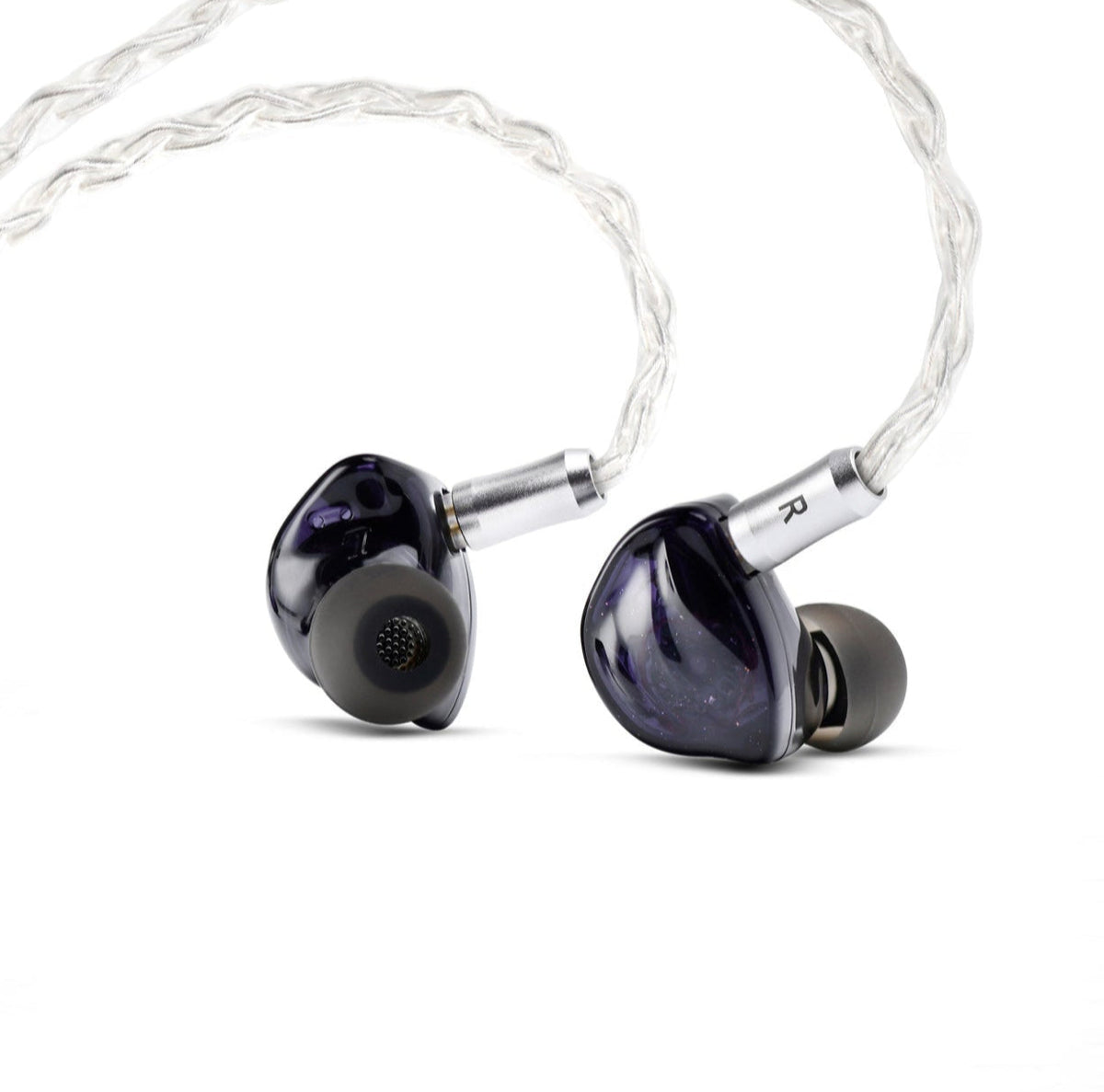 BQEYZ Summer Black & Blue HiFi IEM Earphone with Transparent Braided Cable