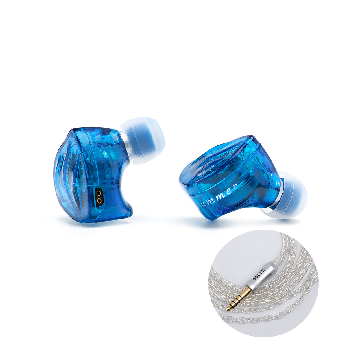 Blue BQEYZ Summer HiFi IEM Earphone with Cable Summer_Blue_4.4
