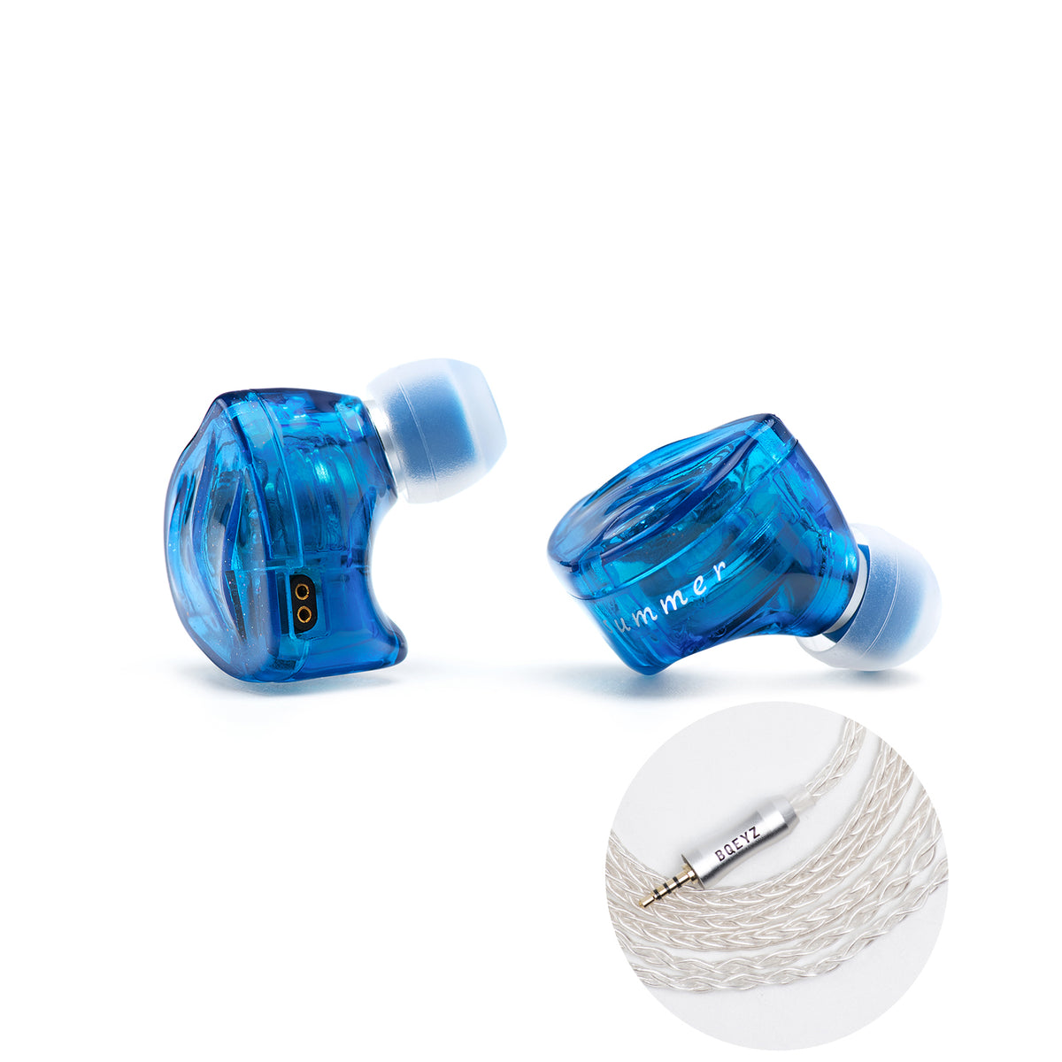 Blue BQEYZ Summer HiFi IEM Earphone with Cable 2.5mm