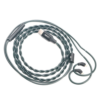 BQEYZ Clear Braided HiFi IEM Earphone Cable - For High-Res Audio Transmission