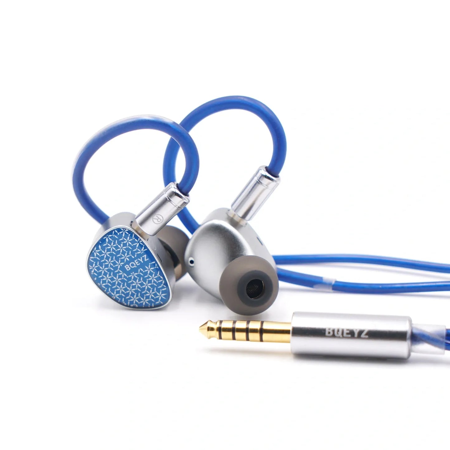 BQEYZ Frost Hifi IEM Earphone Blue Detailing 4.4mm