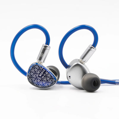 BQEYZ Frost HiFi IEM earphone with blue accents