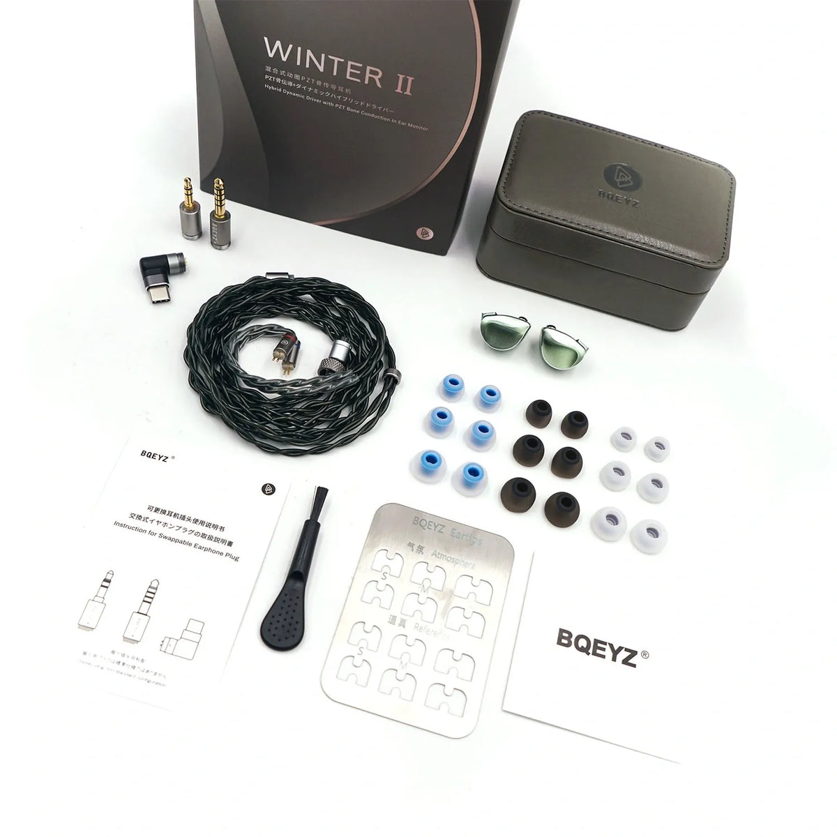 BQEYZ Winter2 IEM HiFi Earphone Packaging & Accessories