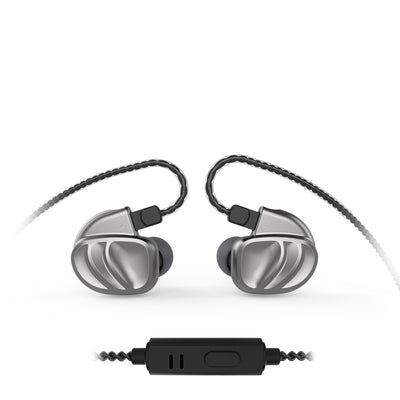 Silver BQEYZ KC2 HiFi IEM Earphone with Cable Detail