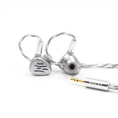 BQEYZ Wind Silver Hifi IEM Earphone 3.5mm Connector